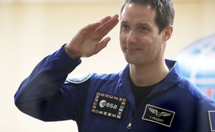 Thomas Pesquet, le 16 novembre 201, sur le cosmodrome de Baïkonour.