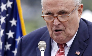 Rudy Giuliani en campagne pour un candidat républicain dans le New Hampshire, le 1er août 2018.