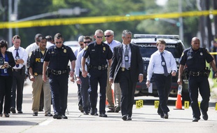 Neuf personnes ont été blessées dans une fusillade à Houston, le 26 septembre 2016.