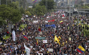 La manifestation à Bogotá le 21 novembre 2019.