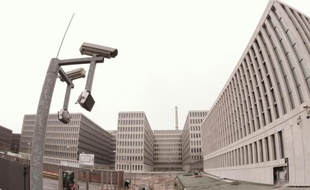 Vue extérieure des bureaux des renseignements extérieurs allemands (BND), à Berlin, le 27 avril 2015