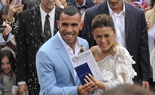 Carlos Tévez s'est marié en Uruguay