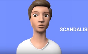 L'appli Emoface s'appuie sur un avatar capable de reproduire les expressions du visage liées aux émotions.