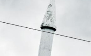 Le minaret de la mosquée de Zurich.