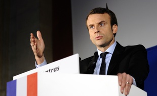 Emmanuel Macron le 17 fevrier à Carpentras.