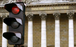 Le fronton du palais Bourbon, à Paris, où siège l'Assemblée nationale
