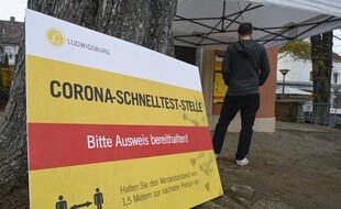 Un centre de dépistage du Covid-19 en Allemagne. (illustration)