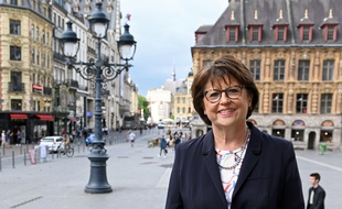 Martine Aubry, maire de Lille et candidate (PS) aux municipales à Lille.