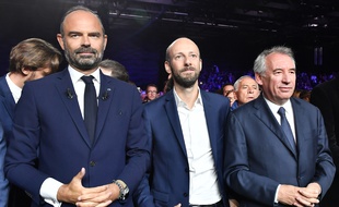 Le président du MoDem François Bayrou a participé à la clôture du Campus des territoires, aux côté d'Edouard Philippe, Premier ministre, et deStanislas Guérini, délégué général d'En marche.