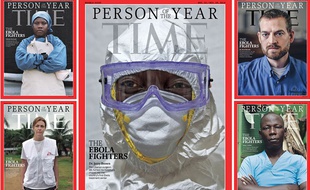 Le magazine Time a choisi le personnel médical luttant contre l'épidémie Ebola comme