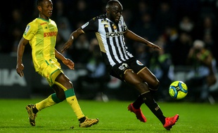 Un joueur angevin lors du match Angers-Nantes (2-0) le 8 mars dernier