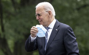 Joe Biden, le président des États-Unis, de retour à Washington.