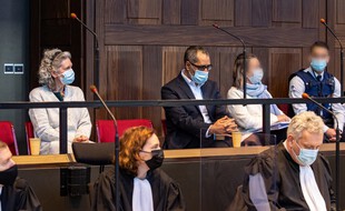 Hilde Van Acker et Jean-Claude Lacot à Bruges vendredi matin.
