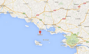 Google Map de Quiberon, dans le Morbihan.