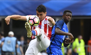 La France a ouvert le score face au Paraguay en match amical à Rennes, le 2 juin 2017.