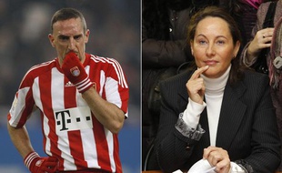 Montage photo de Franck Ribéry et Ségolène Royal, personnalités parmi les plus insupportables selon un sondage à paraître le 30 décembre 2010 dans «VSD».