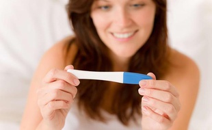 Un test de grossesse.