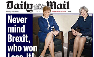 Le Daily Mail a suscité la polémique avec sa Une du 28 mars 2017 jugée sexiste.
