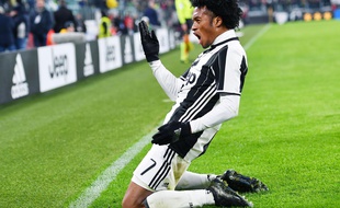 Juan Cuadrado a offert la victoire à la Juventus contre l'Inter Milan, le 5 février 2017.