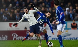 Le PSG d'Adrien Rabiot a mis une mi-temps pour rentrer dans son match à Strasbourg (1-1).