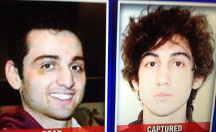 Portraits des frères Tsarnaev, accusés d'être les auteurs de l'attentat de Boston du 15 avril. L'aînée, Tamerlan, à gauche, décédé, et le cadet, Djokhar, capturé par la police le 19 avril.