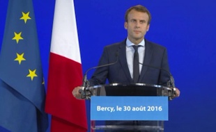 Emmanuel Macron a annoncé le 30 août 2016 qu'il quittait son poste de ministre de l'Économie.
