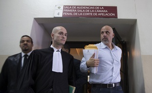 Nicolas Pisapia et son avocat le 25 avril 2016