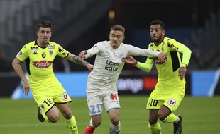 Valentin Rongier et les Marseillais ont été mis en difficulté par le SCO d'Angers, ce samedi 25 janvier 2020.