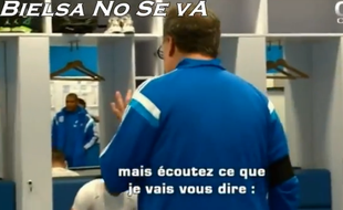 Capture d'écran du discours de Marcelo Bielsa
