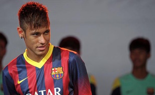 L'attaquant brésilien du Barça, Neymar, le 7 août 2013, à Bangkok.