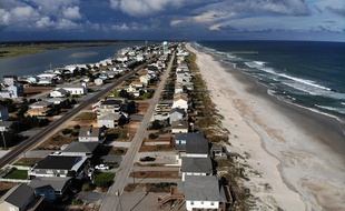 La plupart des habitants de Topsail Beach, en Caroline du Nord, ont été évacués à l'approche de l'ouragan Florence.
