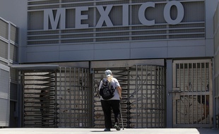 La frontière entre les Etats-Unis et le Mexique, près de Tijuana.
