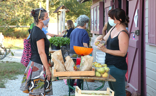 Les producteurs organisent des distributions de leurs produits en circuit court, via la plateforme Cagette.