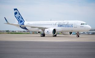 Un Airbus A320neo sur le tarmac de l’aéroport de Blagnac, près de Toulouse.