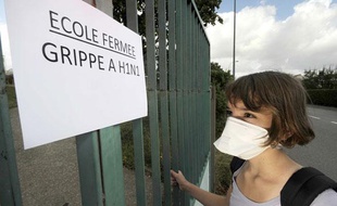 Les fermetures d'écoles, collèges ou lycées se multiplient en raison de la multiplication de cas de grippe A H1N1.