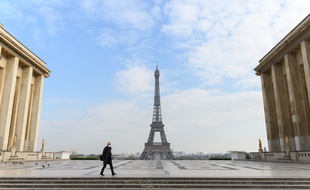 L'esplanade du Trocadéro à Paris.