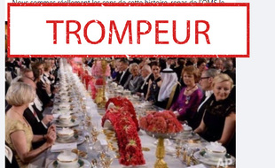 La photo faussement associée à un banquet de l'OMS en pleine pandémie.