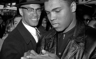 Cassius Clay /Mohamed Ali avec Malcolm X