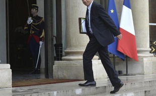 Le ministre du Travail François Rebsamen à son arrivée à l'Elysée le 27 août 2014 à Paris