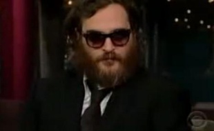 Joaquin Phoenix sur le plateau de David Letterman le 11 février 2009