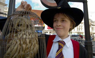 Un fan d'Harry Potter en juillet 2007, à Londres.