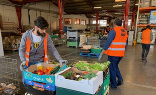 Banque alimentaire du Bas-Rhin. Strasbourg le 18/11/2019.