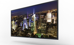 Le modèle de télévision nouvelle génération de Sony présenté au CES 2013 à Las Vegas.