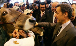Nicolas Sarkozy, président de l'UMP, a affirmé jeudi en visitant le Salon de l'agriculture que lui, était un "bâtisseur, pas un démolisseur", en faisant allusion aux propos tenus mardi dans ce même salon par la socialiste Ségolène Royal.