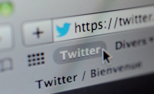 La page d'accueil du réseau social Twitter.