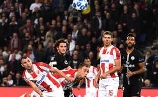 PSG-Belgrade au Parc le 3 octobre 2018.