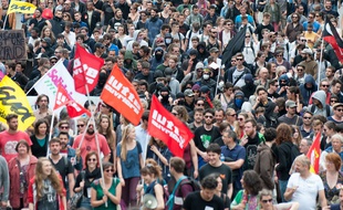 Manifestation contre la loi travail ou loi El Khomri a Nantes le 28 06 2016.SEBASTIEN SALOM-GOMIS/SIPA