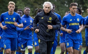 Vahid Halilhodzic, lors de son premier entraînement à la Jonelière.