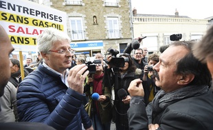 Philippe Martinez a été pris à partie à Fougères et près de Rennes par des patrons, venus dénoncer les blocages