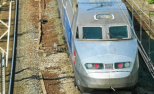 Un TGV arrive à la gare de la
Part-Dieu à Lyon (illustrations).